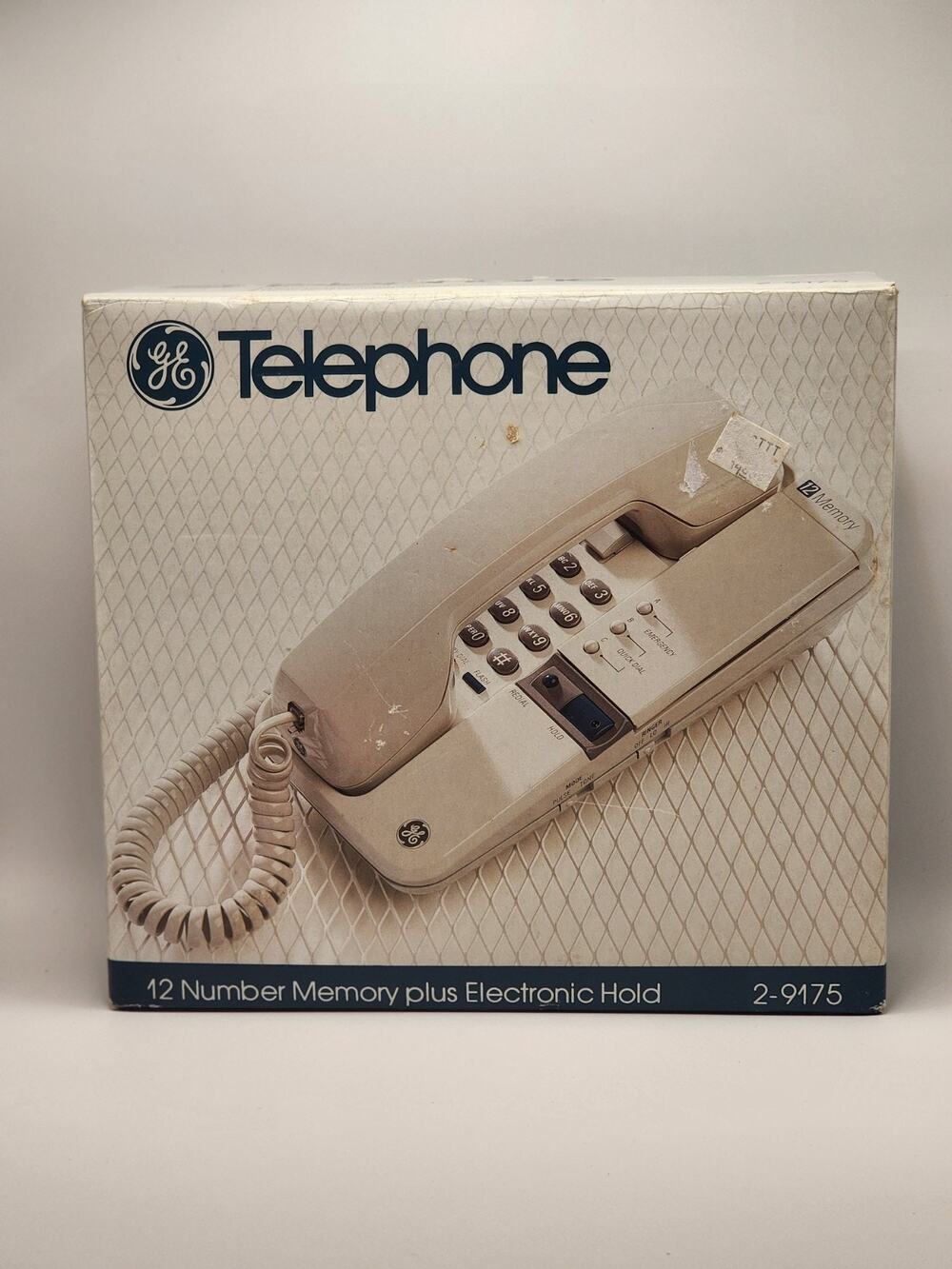 NEW GE General Electric 12-Memory Corded Telephone & Box Model 2-91675 Vintage